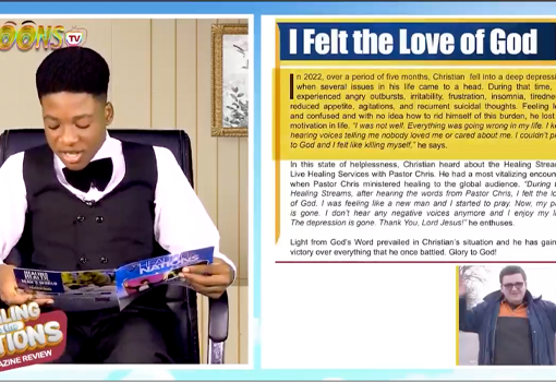 I felt the love of God