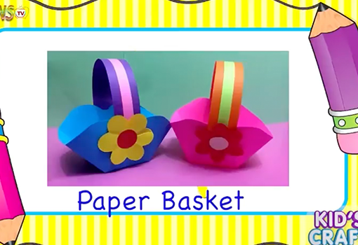 Paper Basket - Kid`s Craft | Lovetoons TV