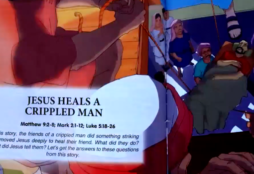 Jesus healed a crippled man